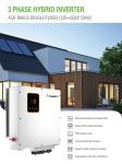 7kw 8kw 10kw 15kw Hybrid Solar Inverter 48v 240v Energy Storage Split Phase
