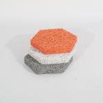 High Impact Resistance Wood Wool Acoustic Wall Panels Hexagon Shape For Hotel