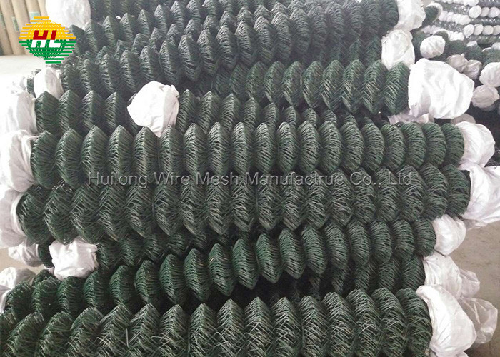 25m Green Pvc Chain Link Fence