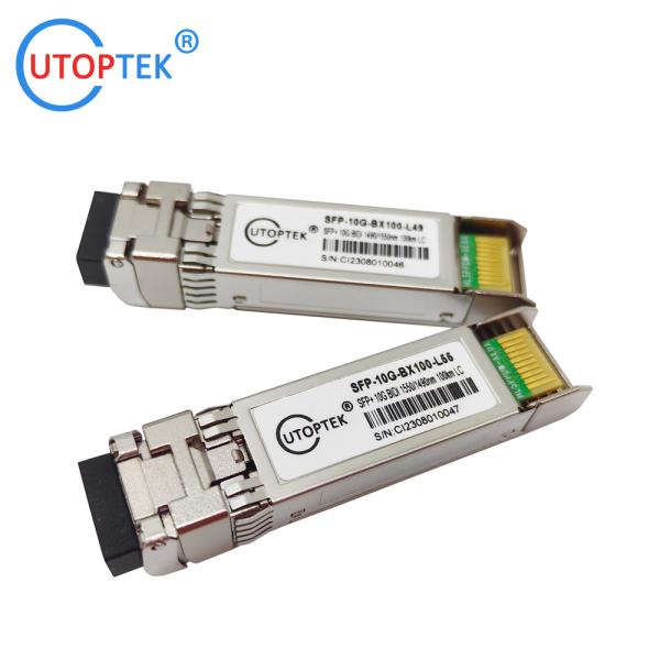 10g Bidi 100km 1490/1550nm SFP+ Transceiver Module Fiber Optical Network for