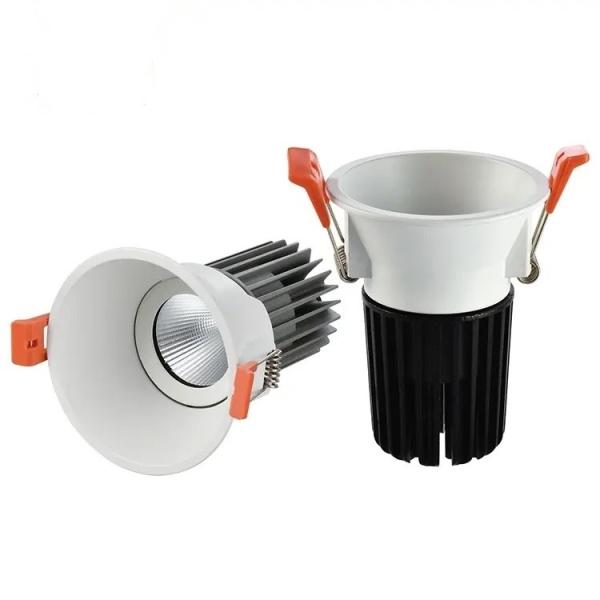 Recessed LED Ceiling Downlights Aluminum Alloy 16° 24° 38° Beam Angle COB