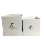 800gram Embossing Rigid Flower Packaging Box Square 4C Color