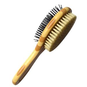 Wholesale Vent Design Pet Grooming Comb , Dog Shedding Brush Solid Wood Handle from china suppliers