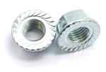 Carbon Steel Q235 / 35K Hexagon Flange Nuts Galvanization Din 6923 ISO 4161