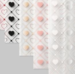 Wholesale Jelly film heart launch waterproof floral flower wrapping paper from china suppliers