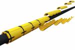 Polyurethane Underground Ducting For Submarine Electric Cable Protection 85A