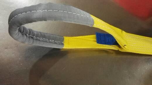 Yellow Double Ply Webbing Sling , Polyester Duplex Webbing Slings Ce Gs