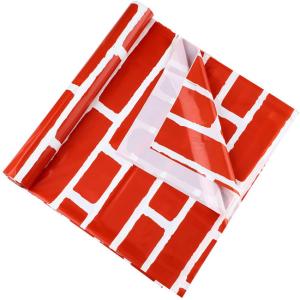 Wholesale 54x108 Inches PEVA Red Brick Wall Backdrop For Christmas Party from china suppliers