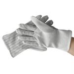 PU Coated ESD Safety Gloves Black Grey Colors Breathable Work Gloves