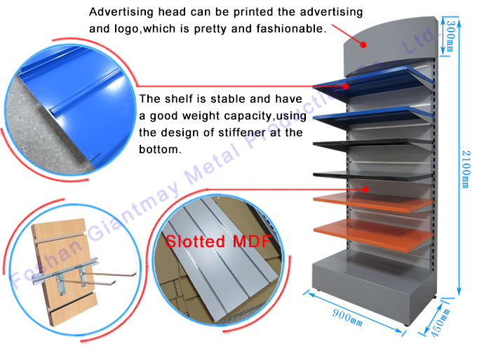Cosmetics Floor Stand Cosmetic Shop Display Slatwall