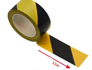 Wholesale Clean Room ESD Products Ground Warning Esd PVC Floor Marking Tape Yellow Black from china suppliers