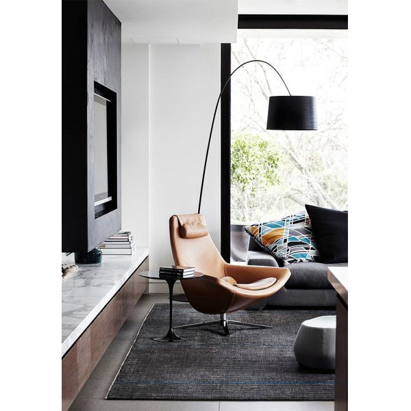 Metropolitan Fiberglass Lounge Chair Swivel High Back Customized Colors