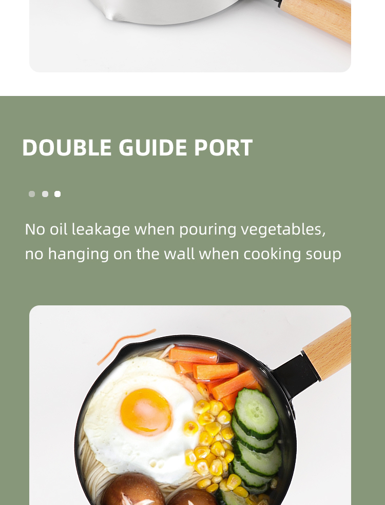 Nonstick Japanese Sauce Pan Single Handle Stainless Steel Sauce Pan