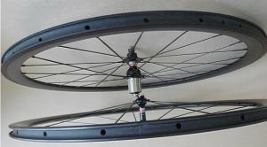 Wholesale 700c 38mm carbon wheel clincher 100% hand bulit 3k /matt /glossy finish road bicycle 23mm from china suppliers