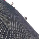 Outdoor Construction Road Way 200 356 HDPE Plastic Green Black Geocell Retaining
