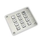 IP65 / IK07 Waterproof USB interface Stainless Steel 12 Keys Backlit Numeric