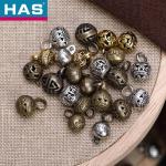 10mm Silver Metal Buttons Nickel Free Decorative Metal Buttons Hollow Pattern