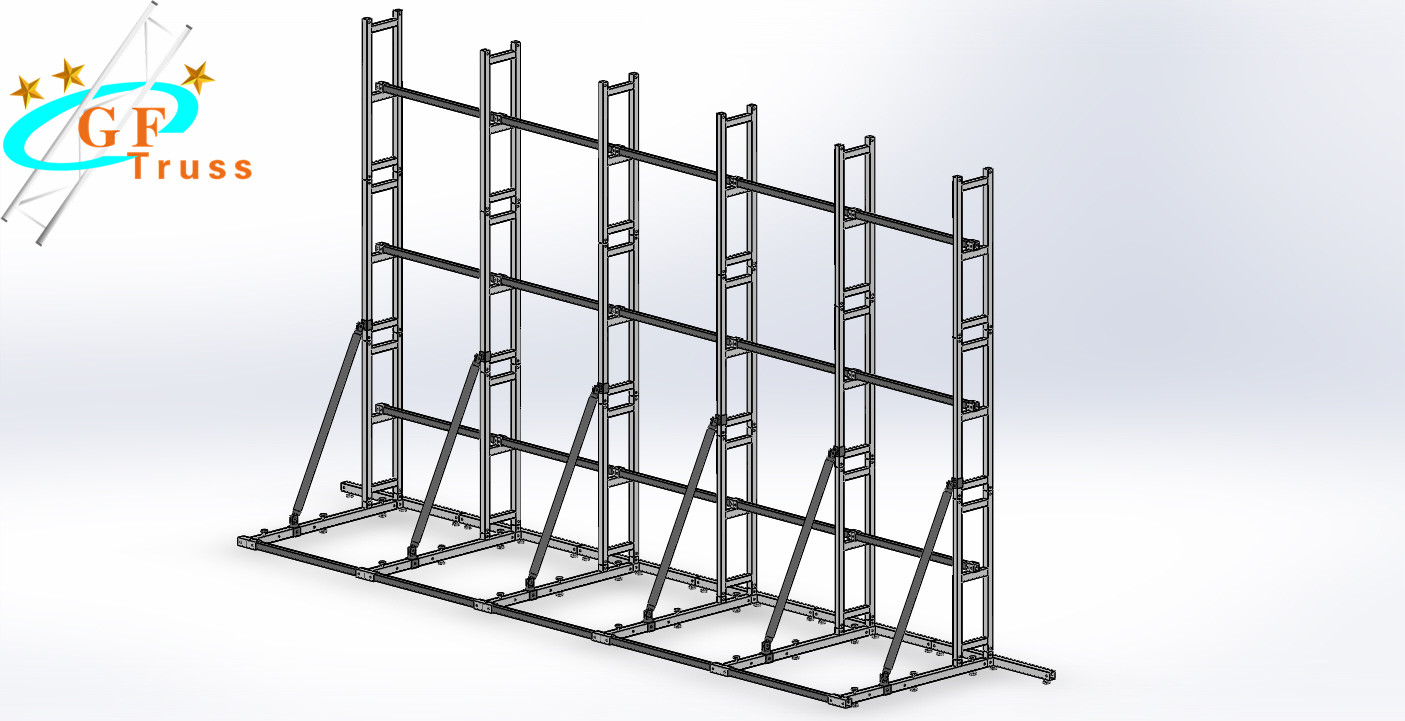 Heavy Duty Stage Truss System LED Screen Truss Wall Totem Ladder Type