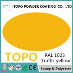 Pure Interior Epoxy Resin Powder Coating , RAL1023 Traffic Yellow Powder Coat