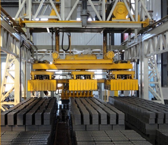Robot Brick Stacking Setting Machine System For Red Clay Brick Blocks