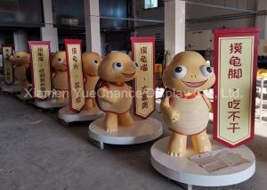 Wholesale Outdoor Decorative Cartoon Animal Sculpture Fiberglass Turtle Statue from china suppliers