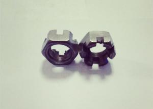 Wholesale Carbon Steel M20x1.5 Castle Nut , GB60 Fine Thread Hex Nuts White Zinc Finish from china suppliers