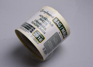 Wholesale Print Eco friendly strong adhesive paper barcode household waste tracking sticker labels roll from china suppliers