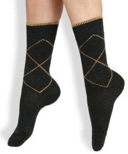 Wholesale Classical Argyle Design Wool Mid-calf Striped Seamless Dress Socks For Men from china suppliers