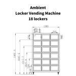 Free Match Smart Locker Vending Machine For Farm Products Fresh Fruits Locker