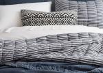 3pcs Mini Stripe Bedspreads And Coverlets Solid Embroidered Cotton Bed Coverlets