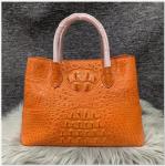 Authentic Alligator Skin Female White Purse Lady Three-way Handbag Genuine