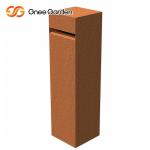 1000*800mm Free Standing Outdoor Metal Furniture Rusted Steel Mailbox