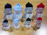 Multi Color EVA LED Flashing Snowman Toy For Christmas Indoor Outdoor Decoration