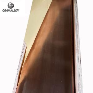 Wholesale High Strength C17200 Beryllium Plate 140 X 140 X 1800mm For Switch Parts from china suppliers