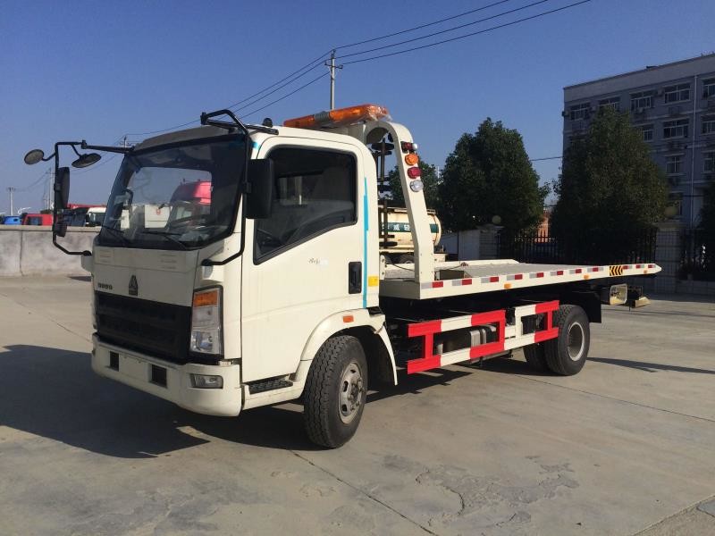 Car Carrier Flatbed Tow Truck Wrecker Truck Road Towing Truck 2 Persons' Seat