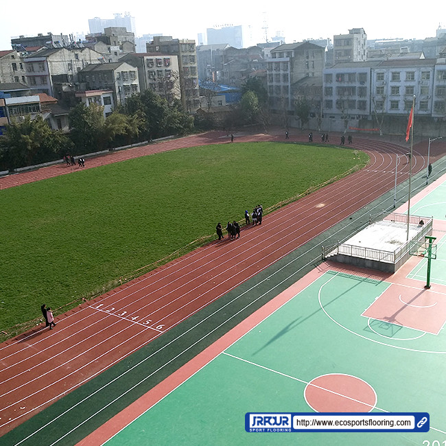 Finish Coat Sandwich Running Track Cushioned Athletic Sports Stadium