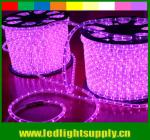led decoration light 2 wire led pink color solid rope lights