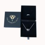 Custom Logo Printed Black Cardboard Jewelry Gift Box for Bracelets Earrings and