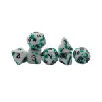 Graffiti Phantom color resin board game dice set dnd dice