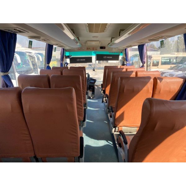 Higer Used Coaster Bus LHD Second Hand CCC Diesel Coach Bus