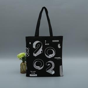 Wholesale Natural Cotton Tote Messenger Canvas Shoulder Bag BLACK Recyclable from china suppliers
