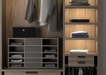 500mm Walnut Wood Bedroom Wardrobe Closets