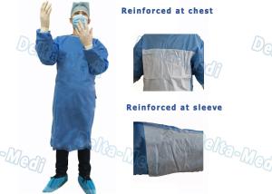 Wholesale 35 - 50gsm Disposable Surgical Gown Reinforced Waterproof Latex Free from china suppliers