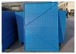 Blue 6mm Mesh Construction Safety Screens High Rise Safety Systems