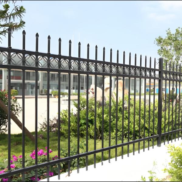Anti-Corrosion Coating Sleek Aesthetic Tubular Steel Fence Panels With 1.8M