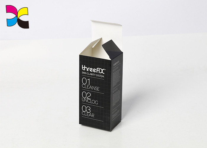C1S Glossy Custom Packaging Boxes Art Paper Black Surface With Custom Logo