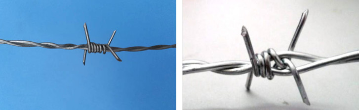 Non Rusting Boundary Wall Barbed Wire 2mm Diameter Great Protection