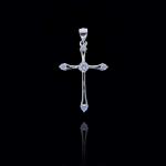 Minimalist Style Sterling Cross Pendant Jewelry European Design For Gifts