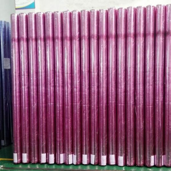 Recyclable Furniture Wrapping Film 245cm Width Red Transparent Plastic Roll No