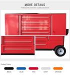 Heavy Duty Texture Grain Powder Spray Surface Treatment Mobile Tool Trolley with